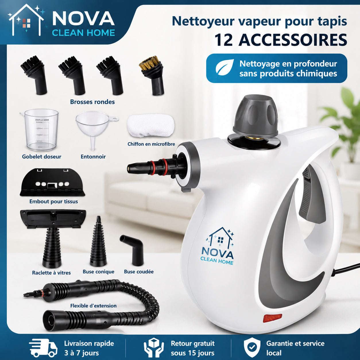 Mini Nettoyeur Vapeur Haute Pression